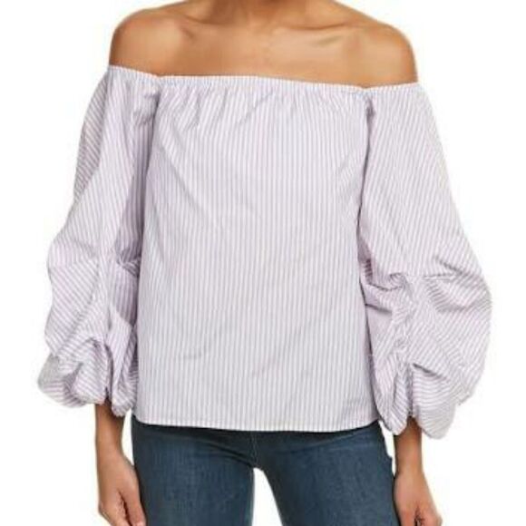 Petersyn Hannah Off Shoulder Cotton Top Small - Picture 1 of 6